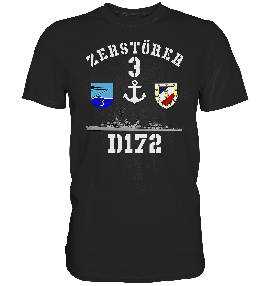 D172 ZERSTÖRER 3 Anker - Premium Shirt