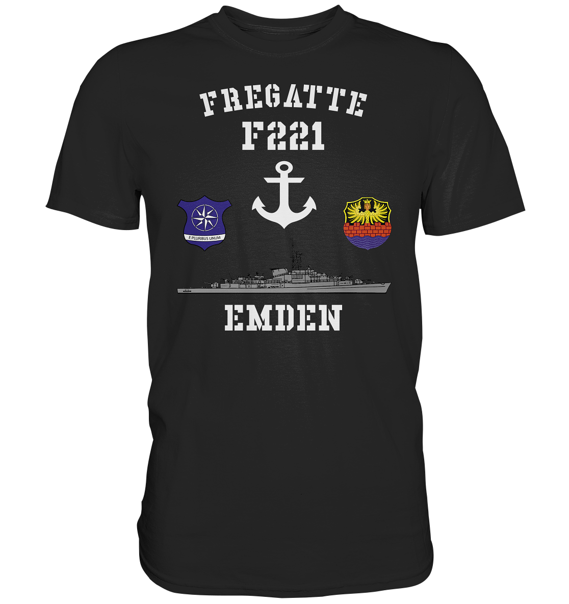 Fregatte F221 EMDEN Anker - Premium Shirt