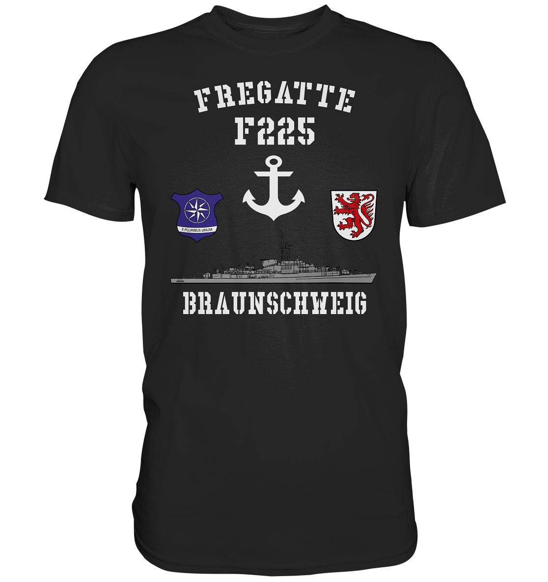 Fregatte F225 BRAUNSCHWEIG Anker - Premium Shirt