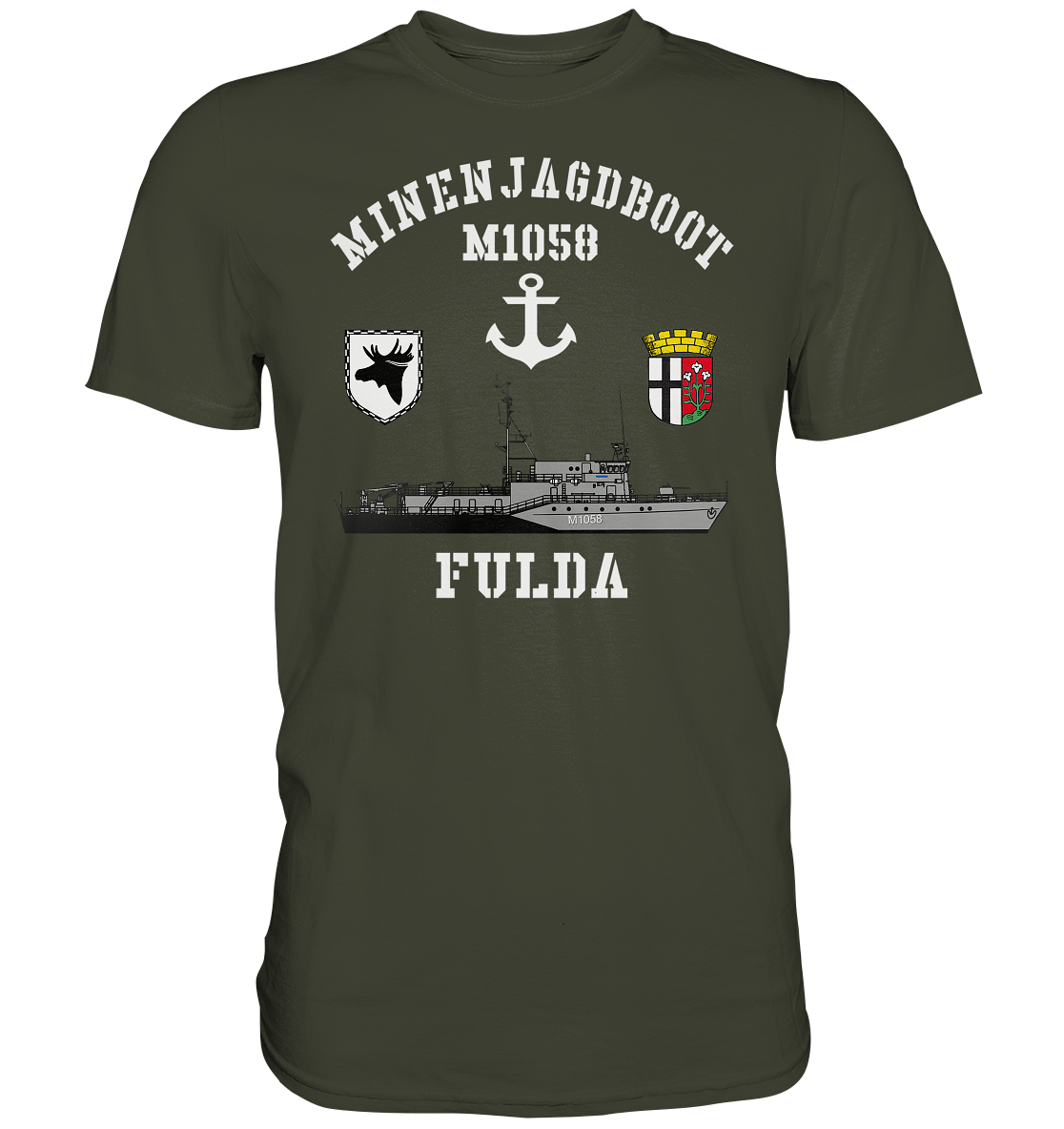 Mij.-Boot M1058 FULDA Anker 3.MSG - Premium Shirt