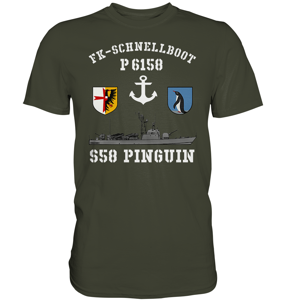 FK-Schnellboot P6158 PINGUIN Anker - Premium Shirt