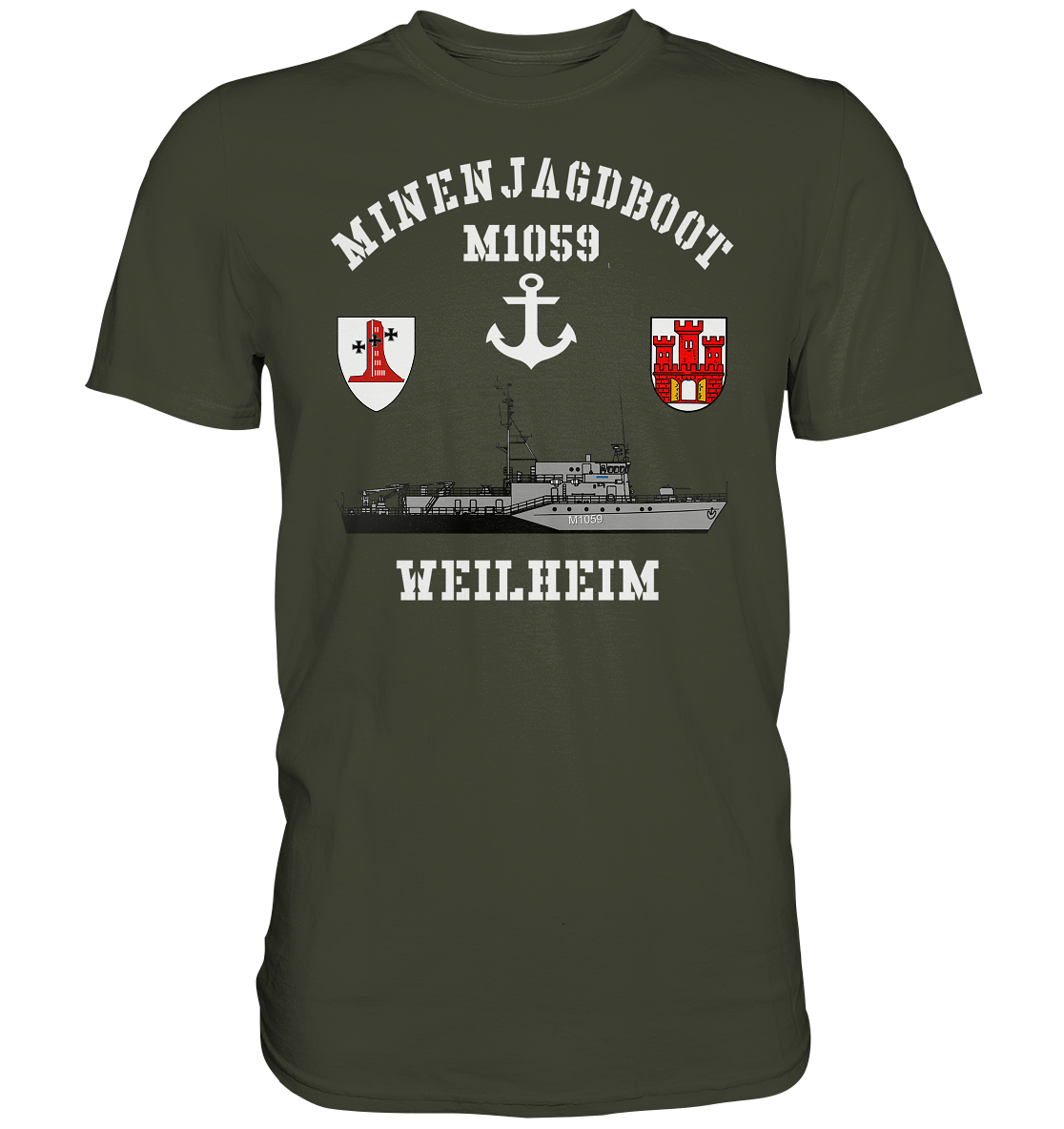 Mij.-Boot M1059 WEILHEIM Anker 1.MSG - Premium Shirt