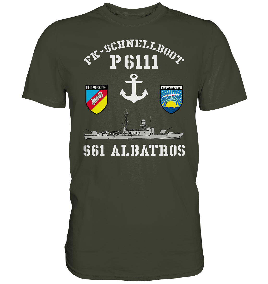 FK-Schnellboot P6111 ALBATROS 2.SG Anker - Premium Shirt