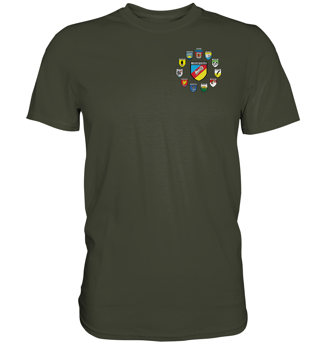 Alle Wappen 2. Schnellbootgeschwader nach Oktober 1999 - Premium Shirt