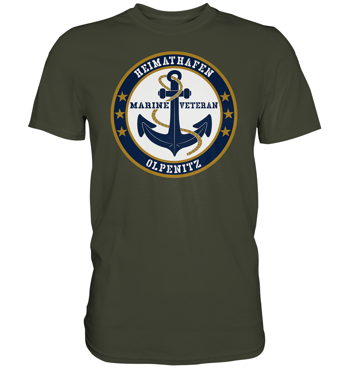 Marine Veteran Heimathafen OLPENITZ - Premium Shirt
