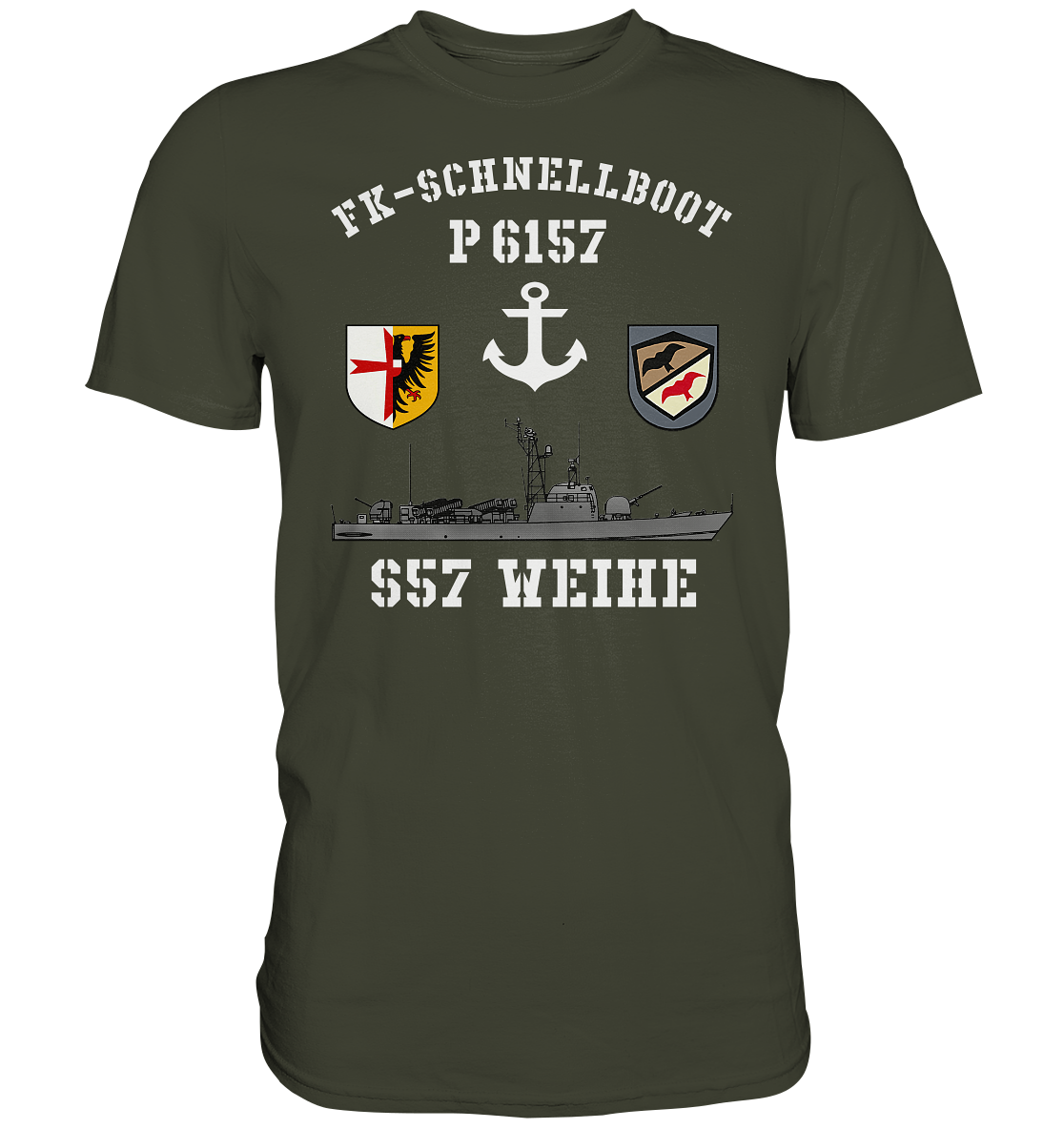 FK-Schnellboot P6157 WEIHE Anker - Premium Shirt