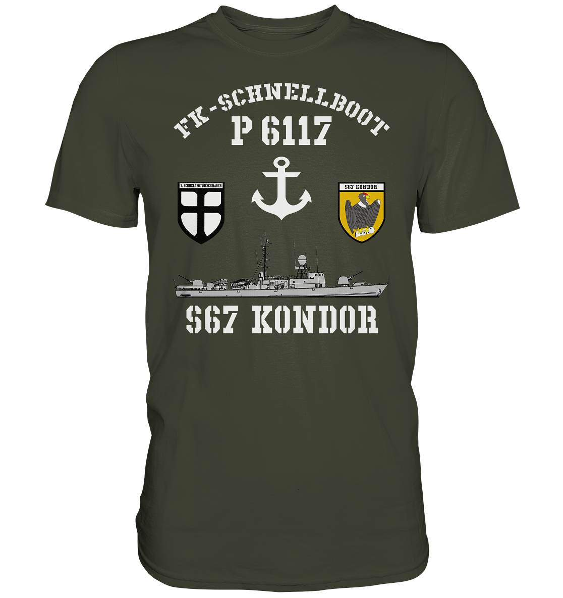FK-Schnellboot P6117 KONDOR 7.SG Anker - Premium Shirt