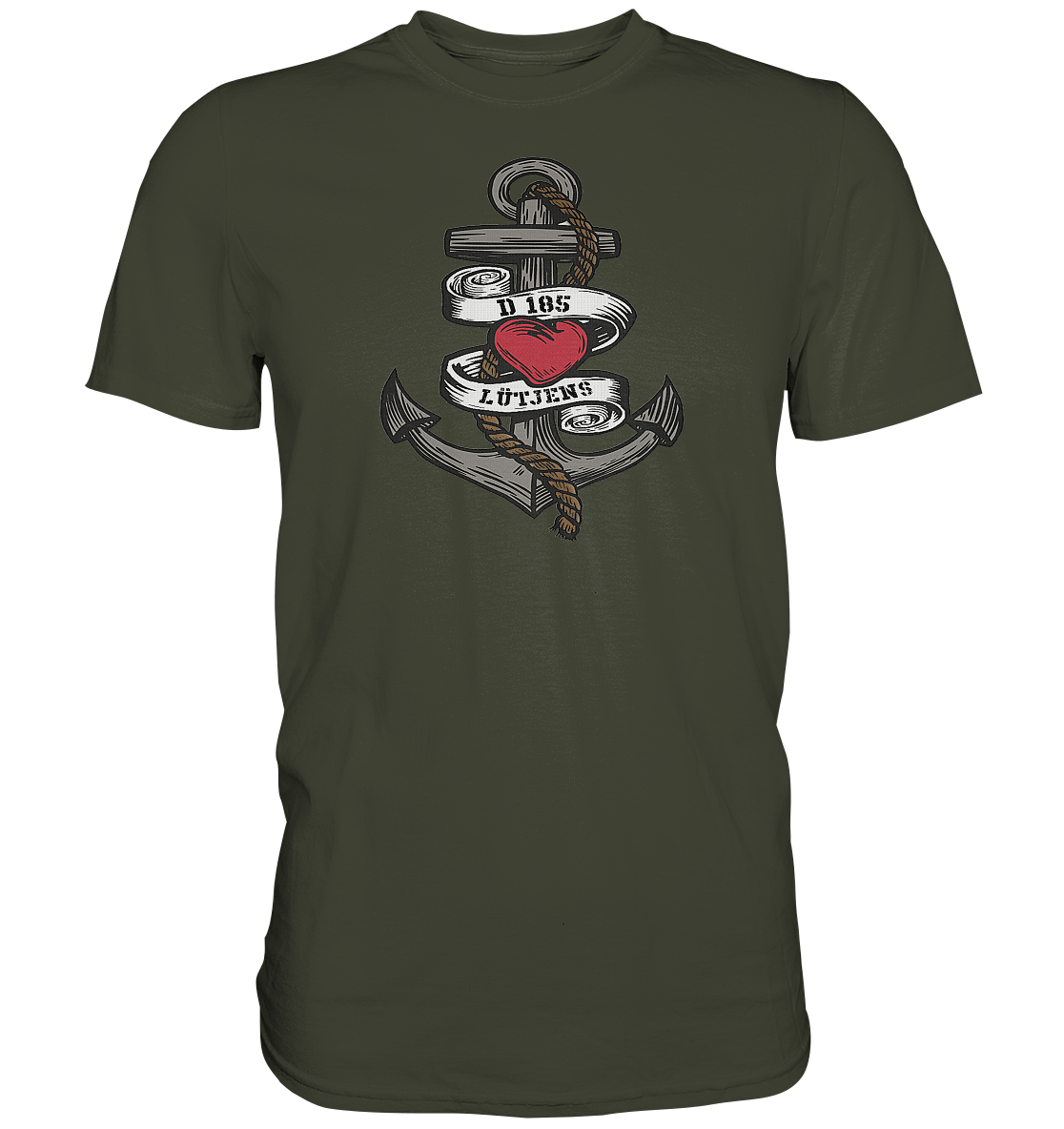 Anker Herz D185 LÜTJENS - Premium Shirt