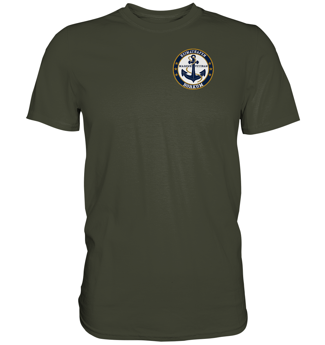 Marine Veteran Heimathafen BORKUM - Premium Shirt