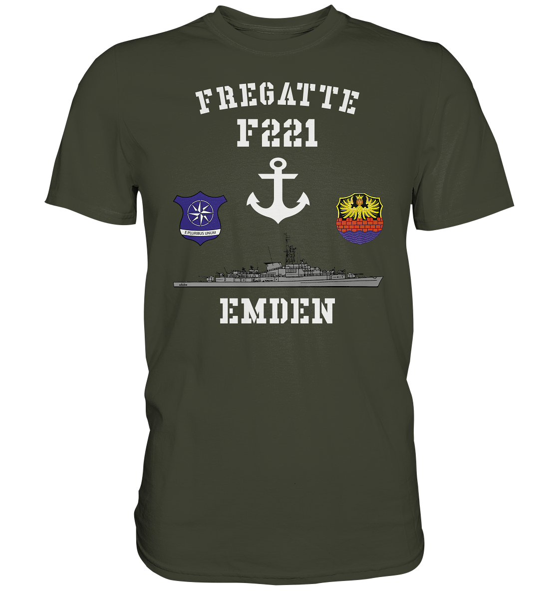 Fregatte F221 EMDEN Anker - Premium Shirt