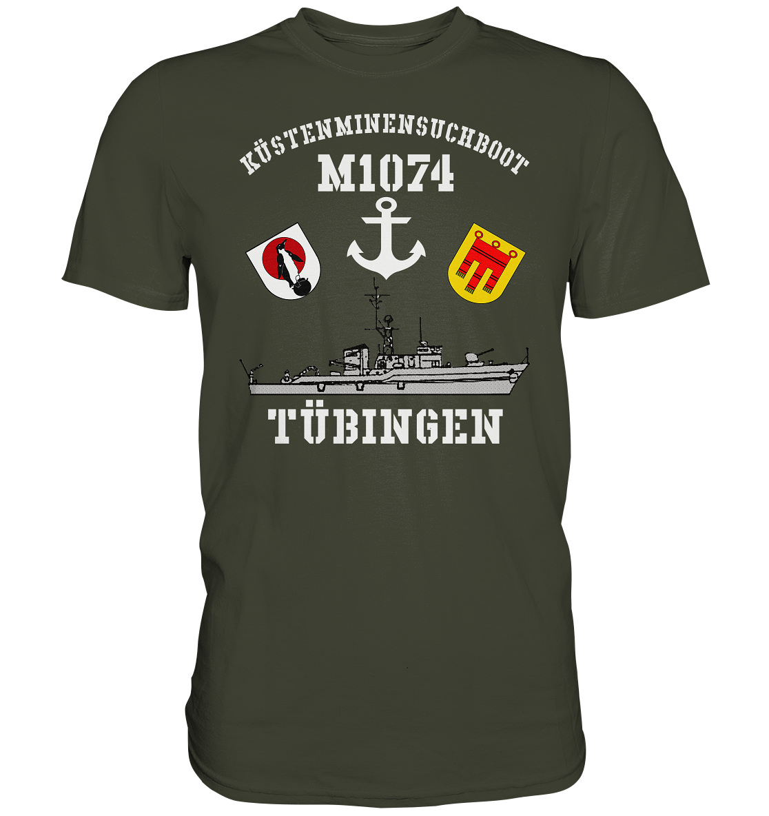 KM-Boot M1074 TÜBINGEN Anker - Premium Shirt