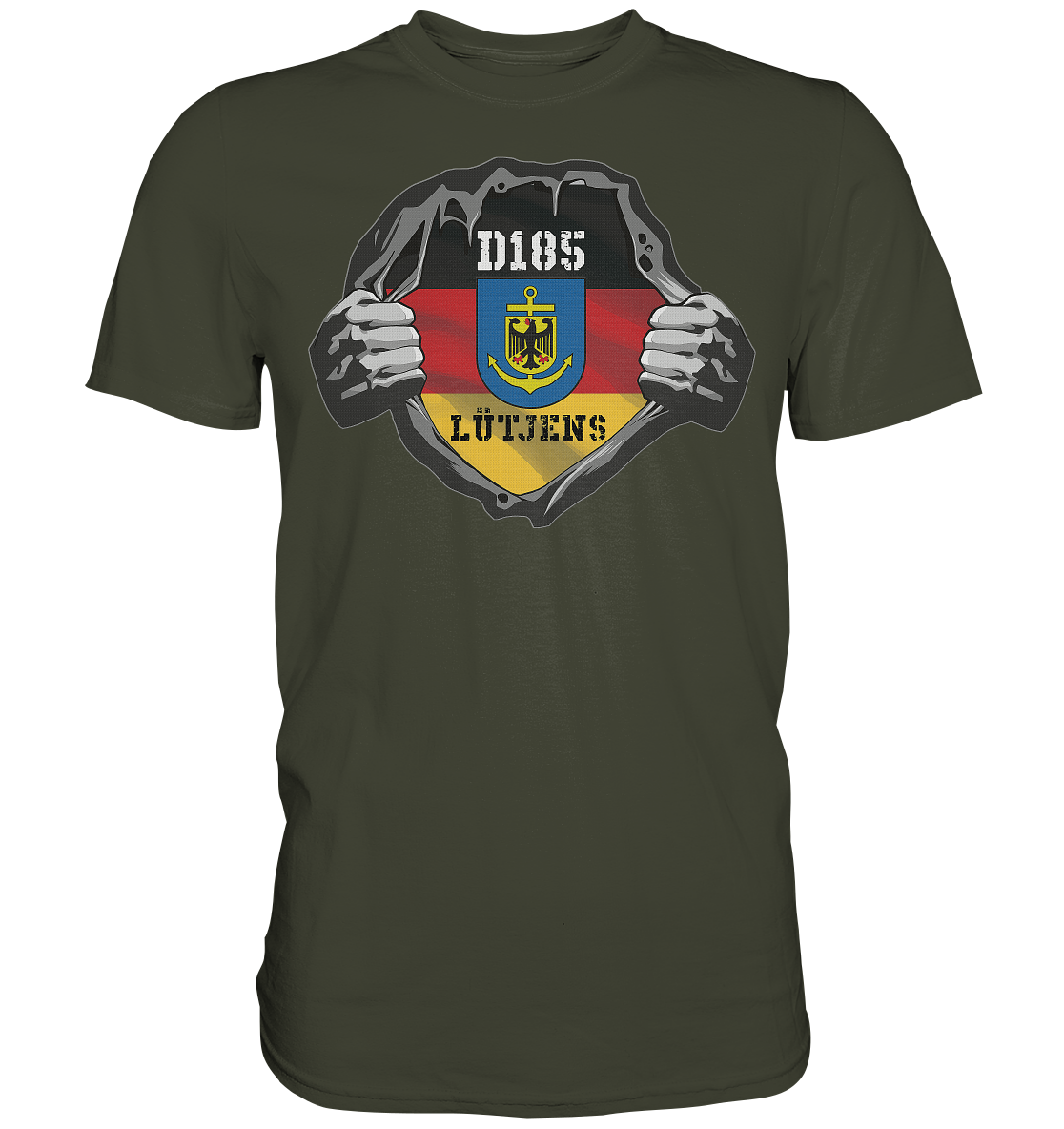 Aufriss D185 LÜTJENS - Premium Shirt