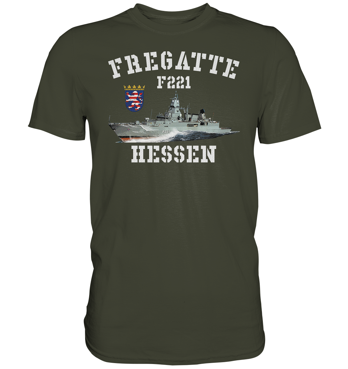 F221 Fregatte HESSEN - Premium Shirt