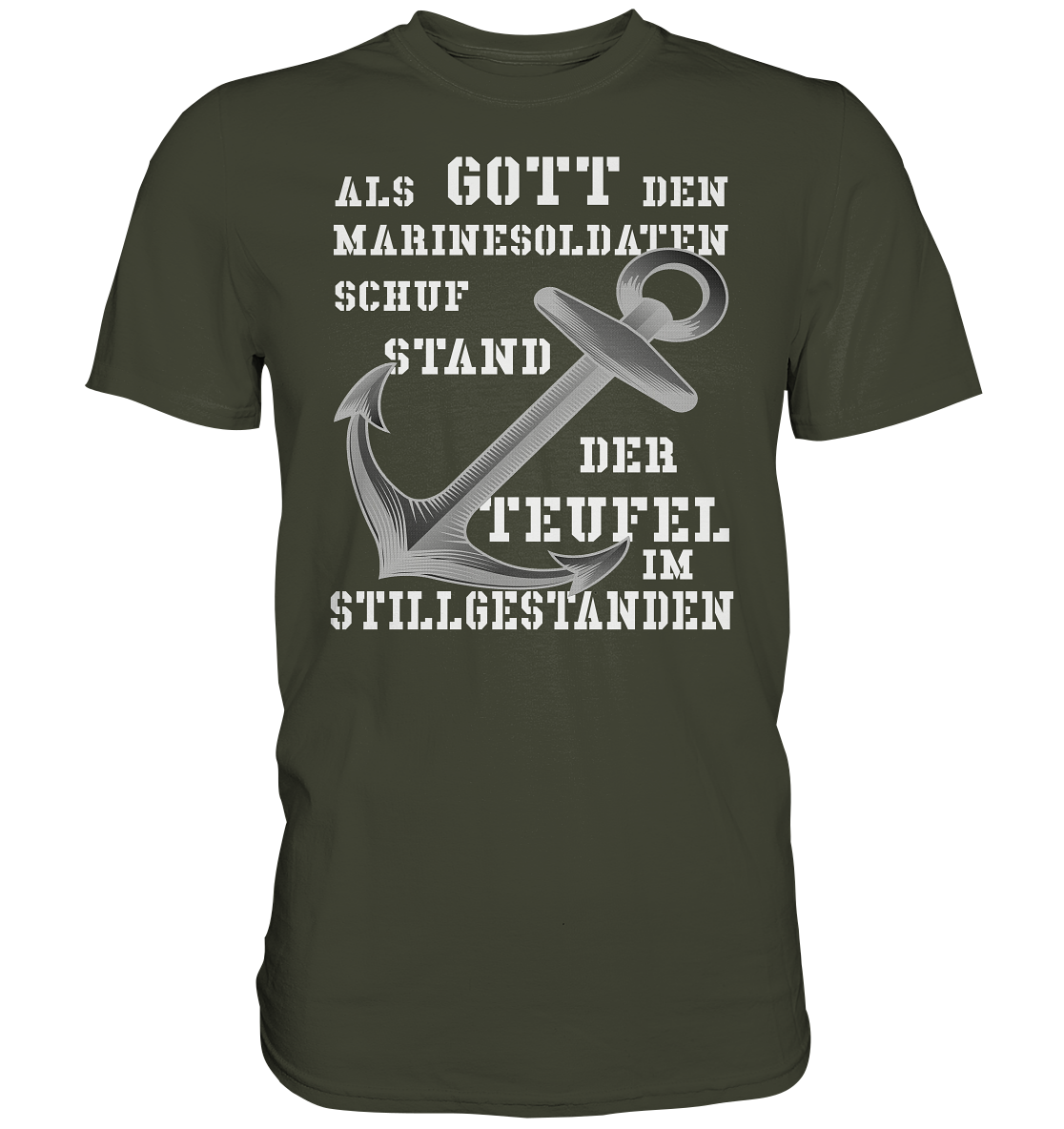 Als Gott den Marinesoldaten schuf.... - Premium Shirt