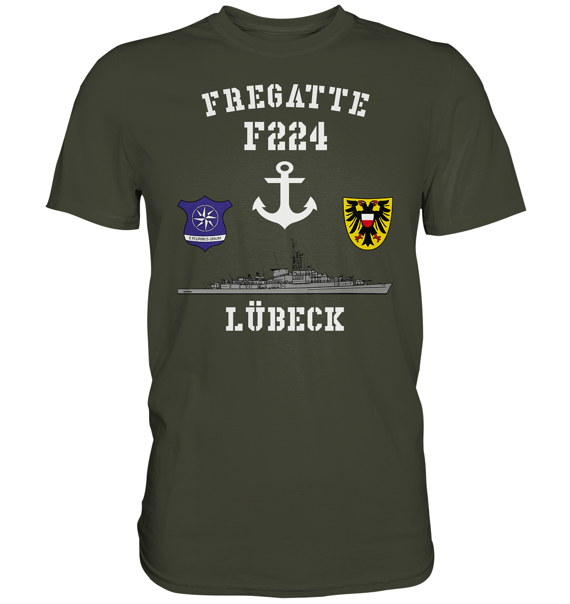 Fregatte F224 LÜBECK Anker - Premium Shirt