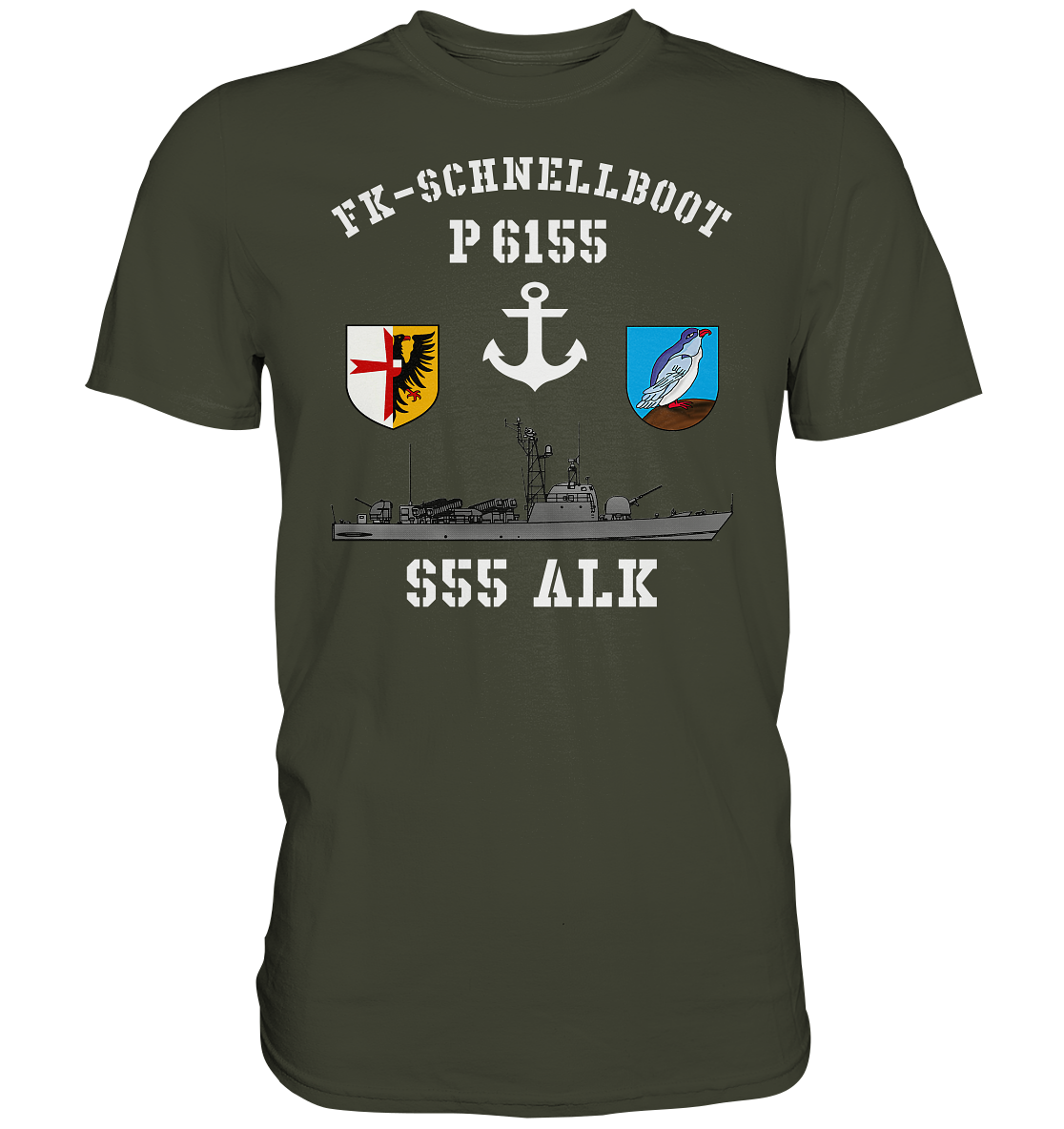 FK-Schnellboot P6155 ALK Anker - Premium Shirt