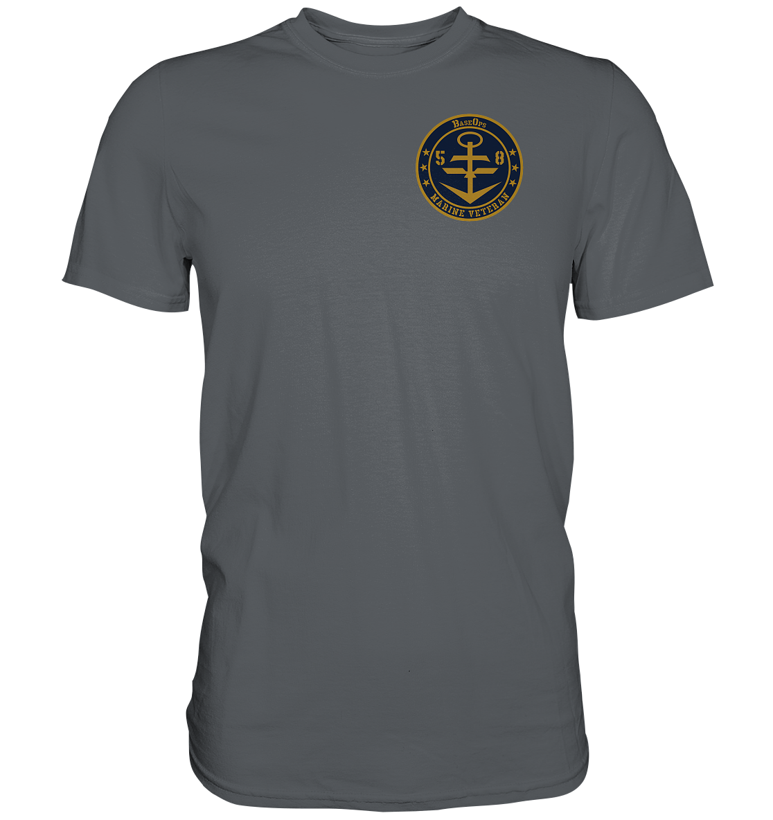 Marine Veteran 56er FLUGAUSRÜSTUNG Brustlogo - Premium Shirt