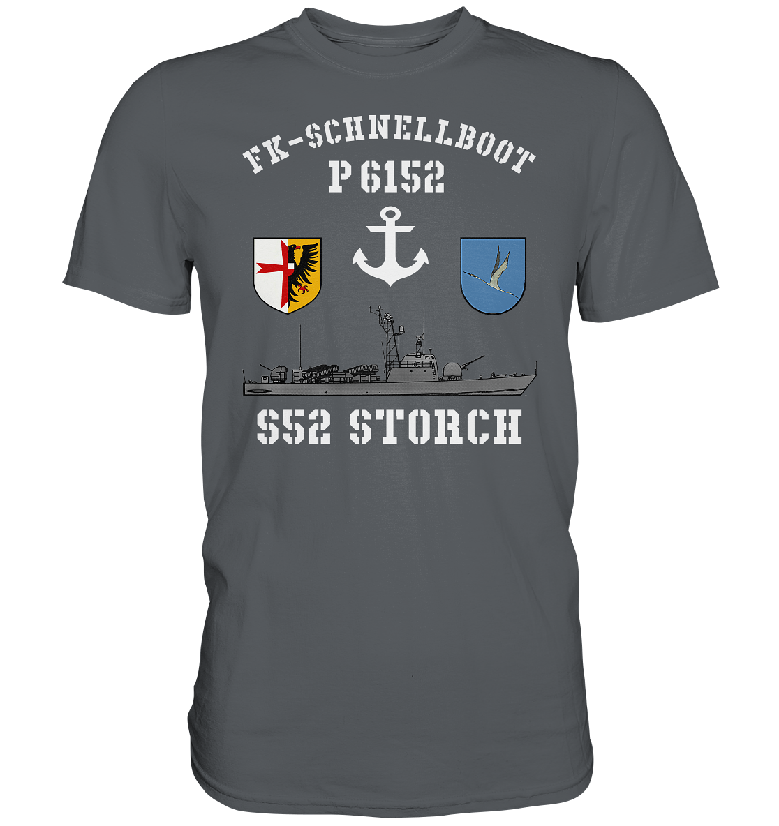 FK-Schnellboot P6152 STORCH Anker - Premium Shirt