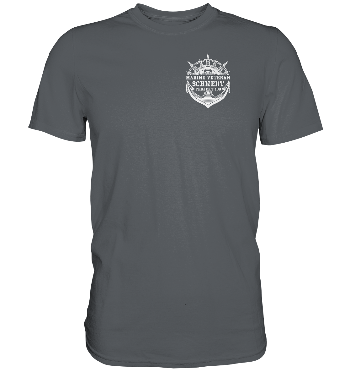 Projekt 108 SCHWEDT Marine Veteran Brustlogo - Premium Shirt