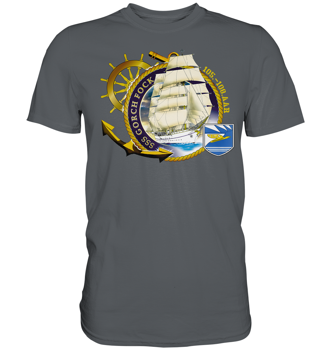 SSS GORCH FOCK 105.-108. AAR beidseitiger Druck - Premium Shirt