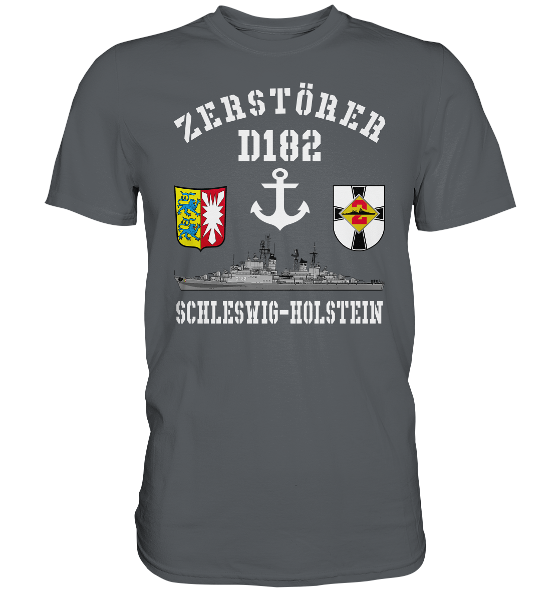 Zerstörer D182 SCHLESWIG-HOLSTEIN Anker - Premium Shirt