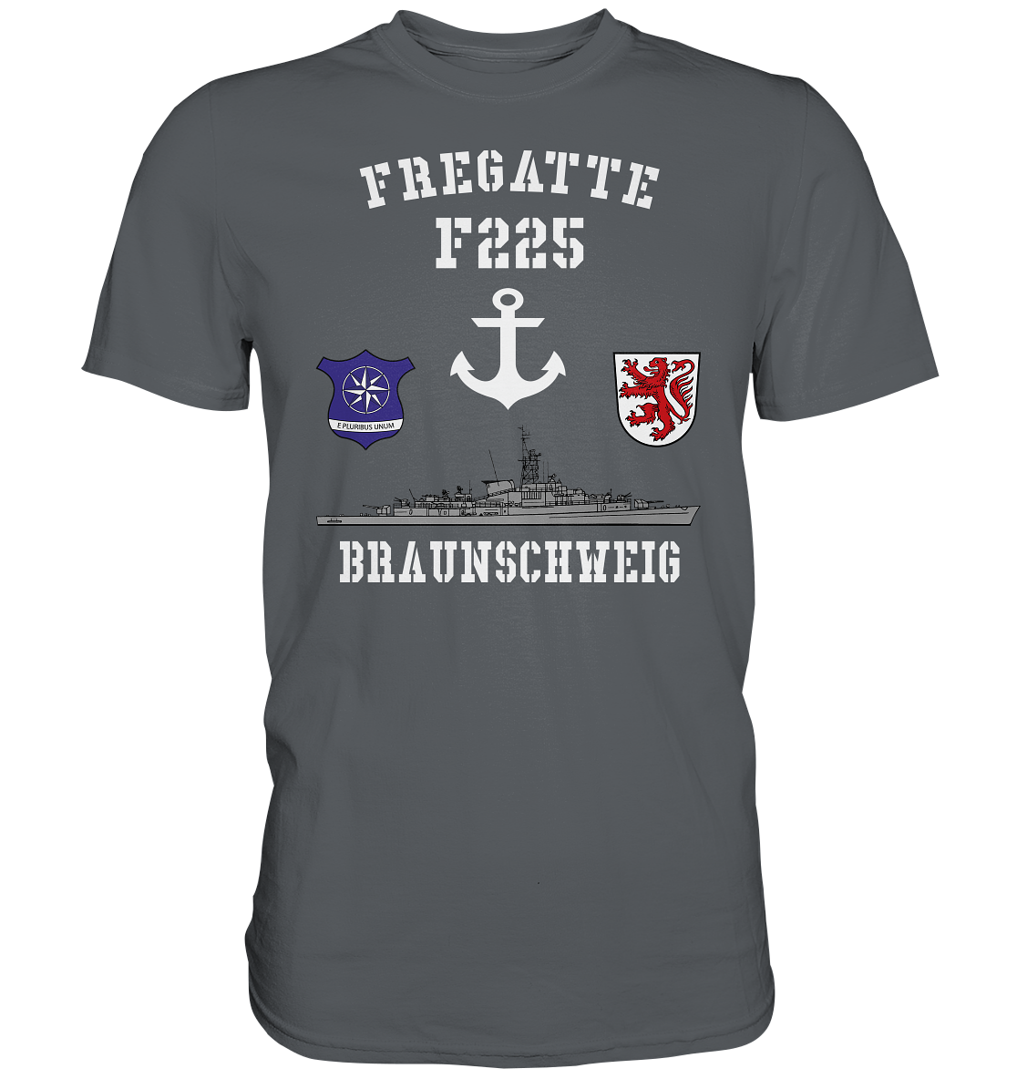 Fregatte F225 BRAUNSCHWEIG Anker - Premium Shirt