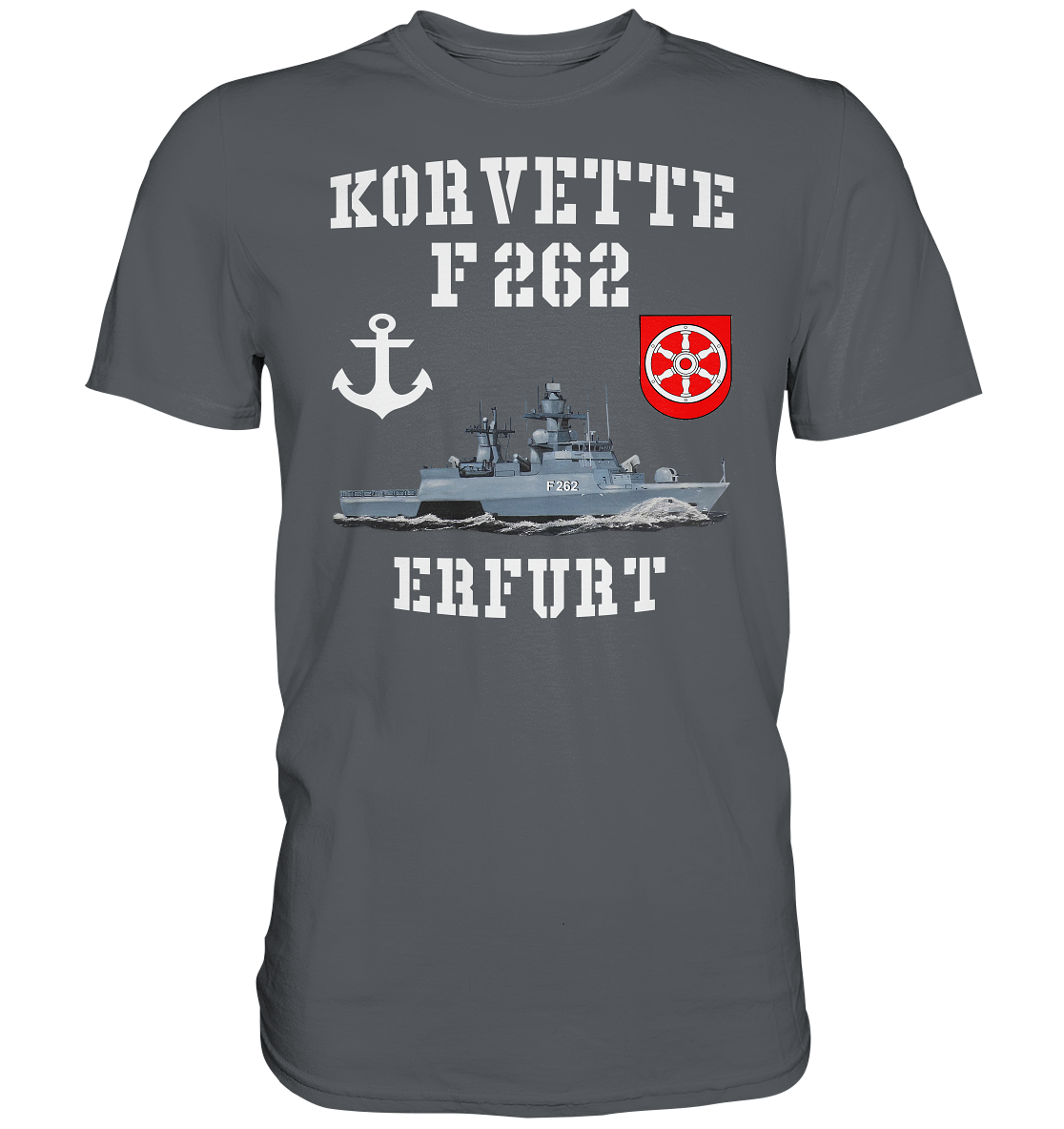 Korvette F262 ERFURT Anker - Premium Shirt