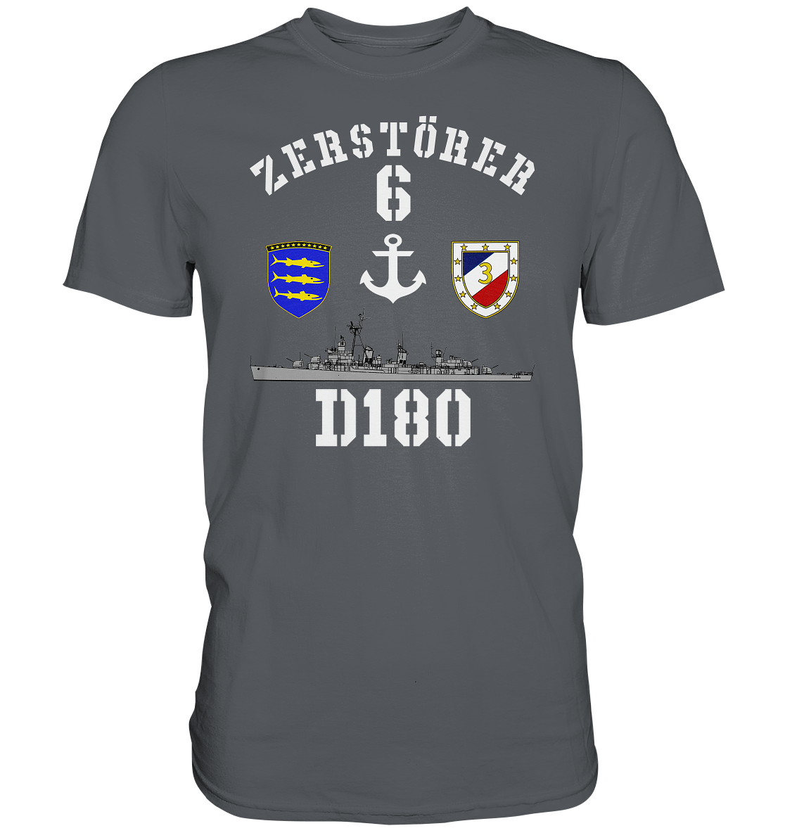 D180 ZERSTÖRER 6 Anker - Premium Shirt
