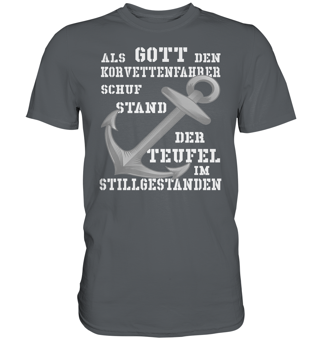 Als G O T T den KORVETTENFAHRER schuf... - Premium Shirt