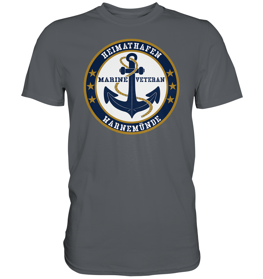 Marine Veteran Heimathafen WARNEMÜNDE - Premium Shirt