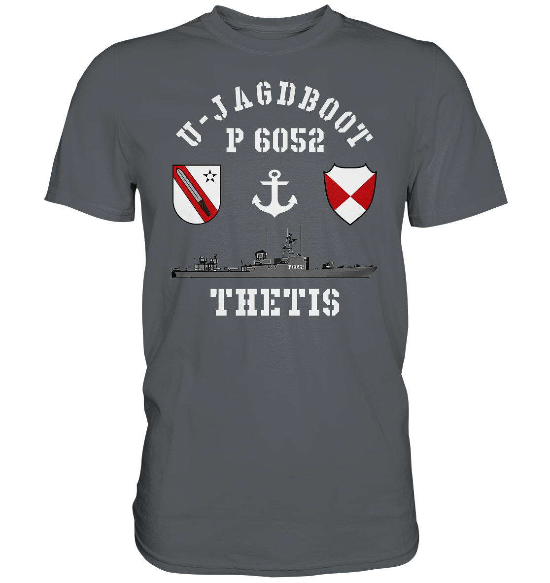 U-Jagdboot P6052 THETIS Anker - Premium Shirt