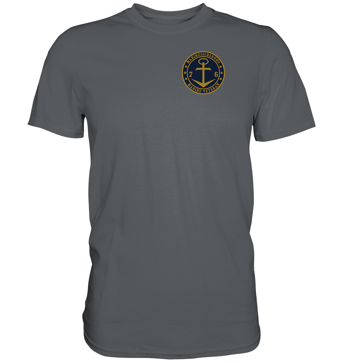 MARINESICHERUNG 76er Marine Veteran Brustlogo - Premium Shirt