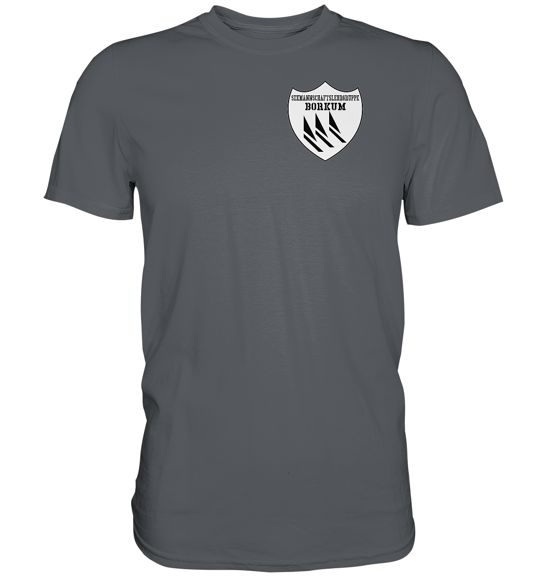 Seemannschaftslehrgruppe BORKUM Brustwappen - Premium Shirt