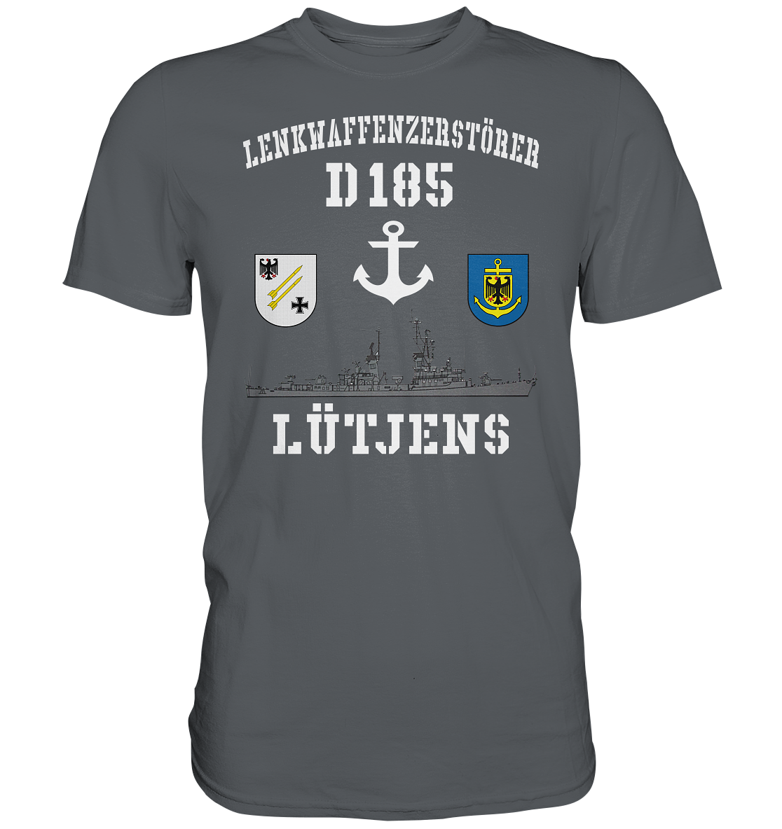 Lenkwaffenzerstörer D185 LÜTJENS Anker - Premium Shirt
