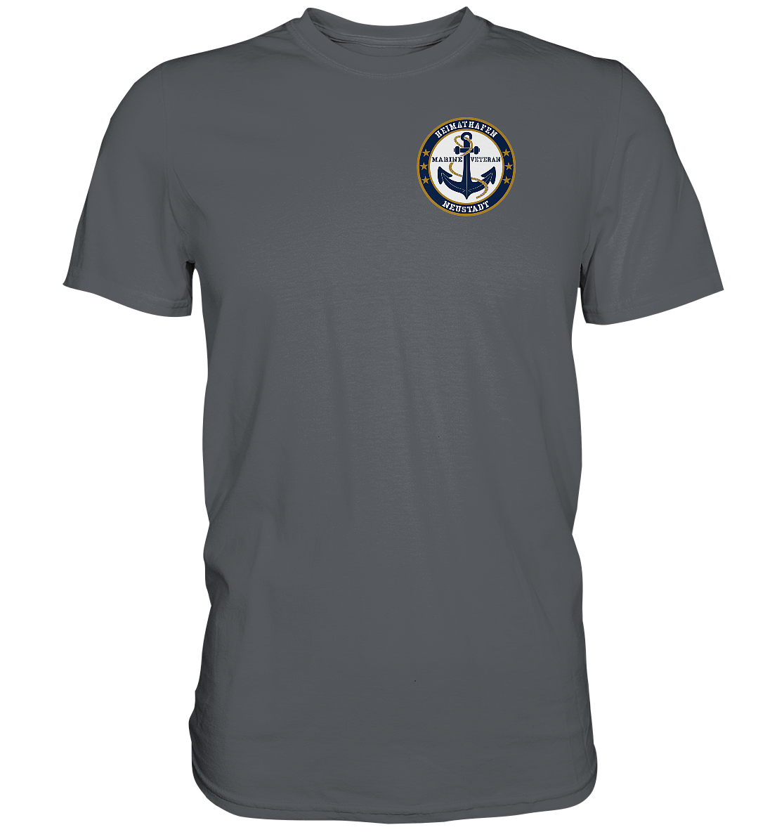 Marine Veteran Heimathafen NEUSTADT Brustlogo - Premium Shirt
