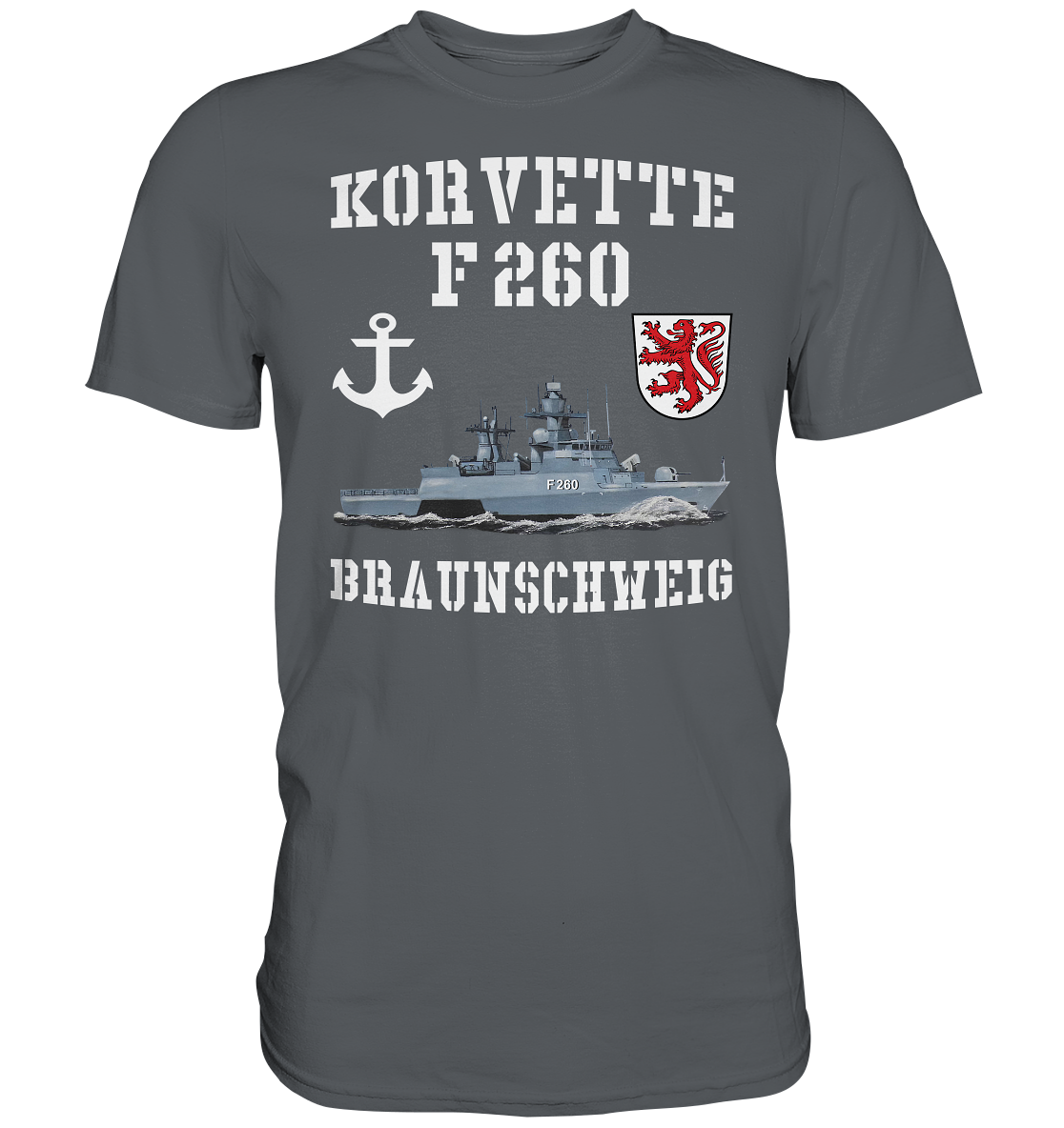Korvette F260 BRAUNSCHWEIG Anker - Premium Shirt