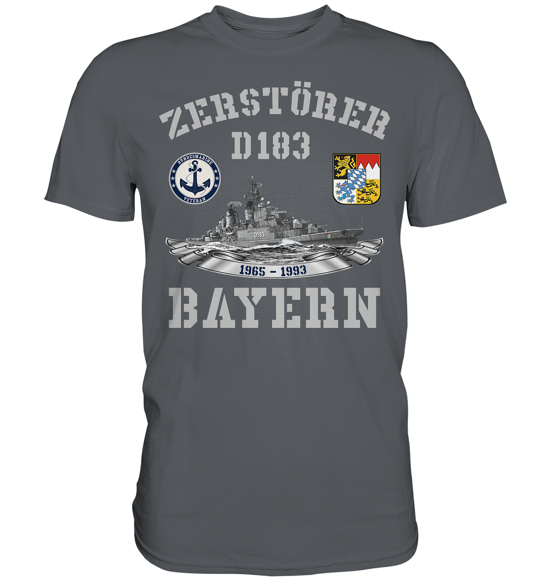 Zerstörer D183 BAYERN Bundesmarine Veteran - Premium Shirt