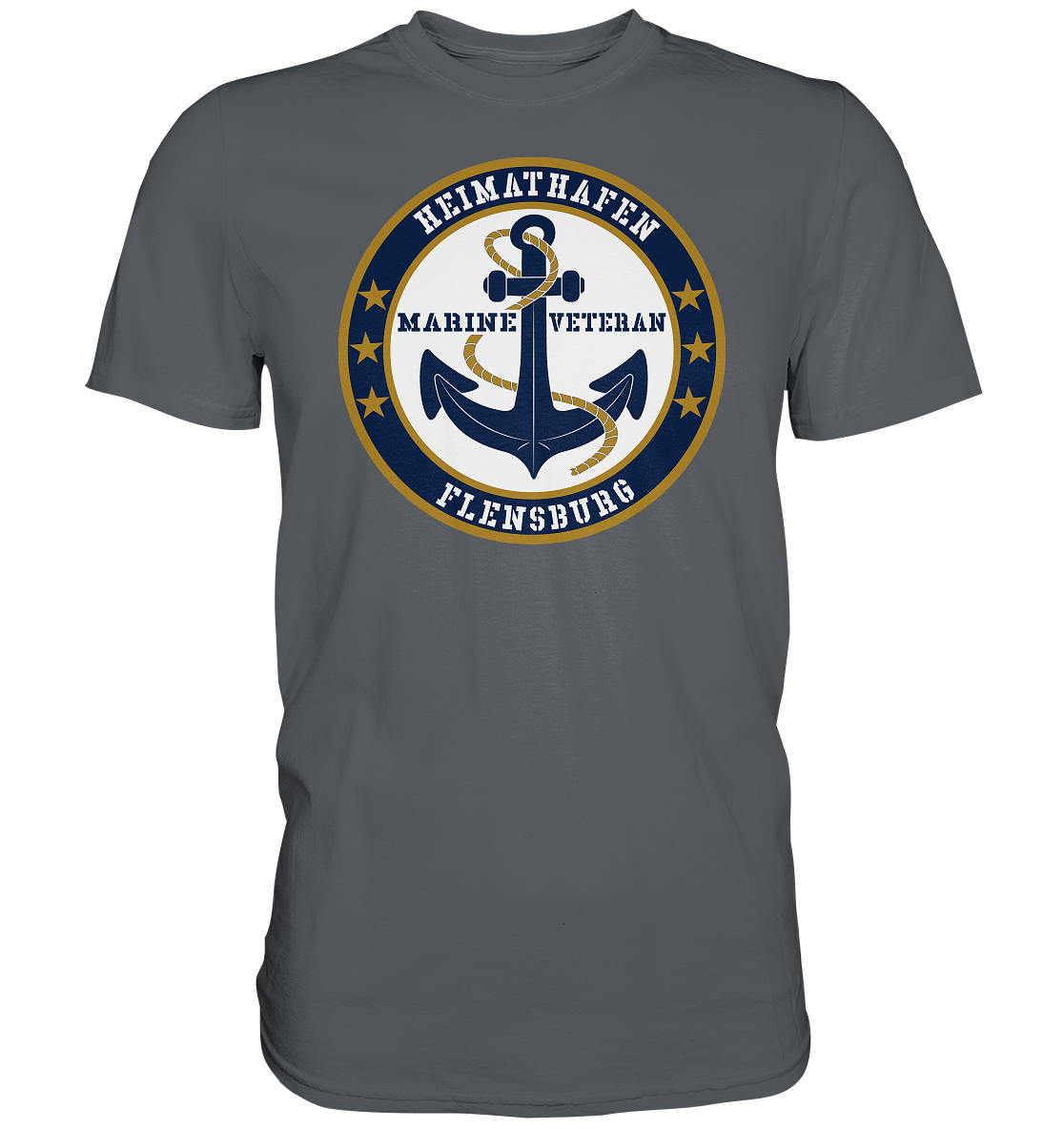 Marine Veteran Heimathafen FLENSBURG - Premium Shirt