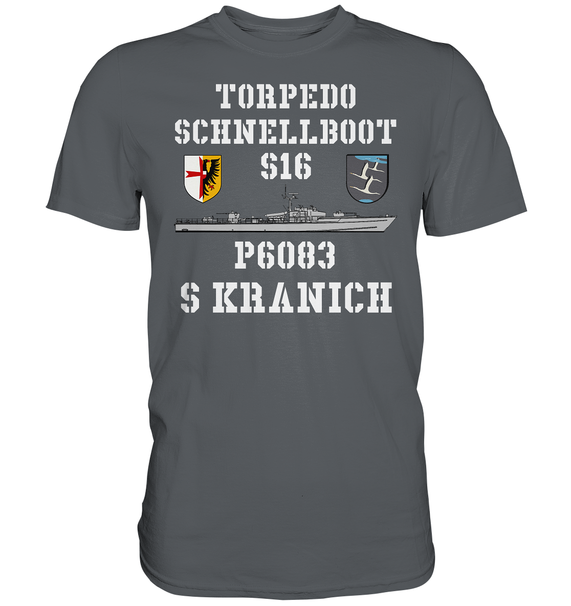 Torpedo-Schnellboot P6083 S16 KRANICH - Premium Shirt