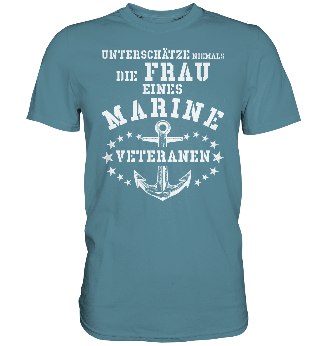 Unterschätze niemals die Frau.... - Premium Shirt