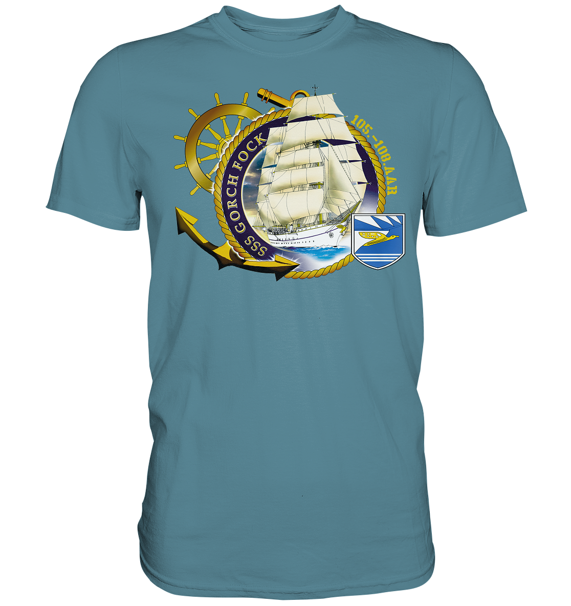 SSS GORCH FOCK 105.-108. AAR beidseitiger Druck - Premium Shirt