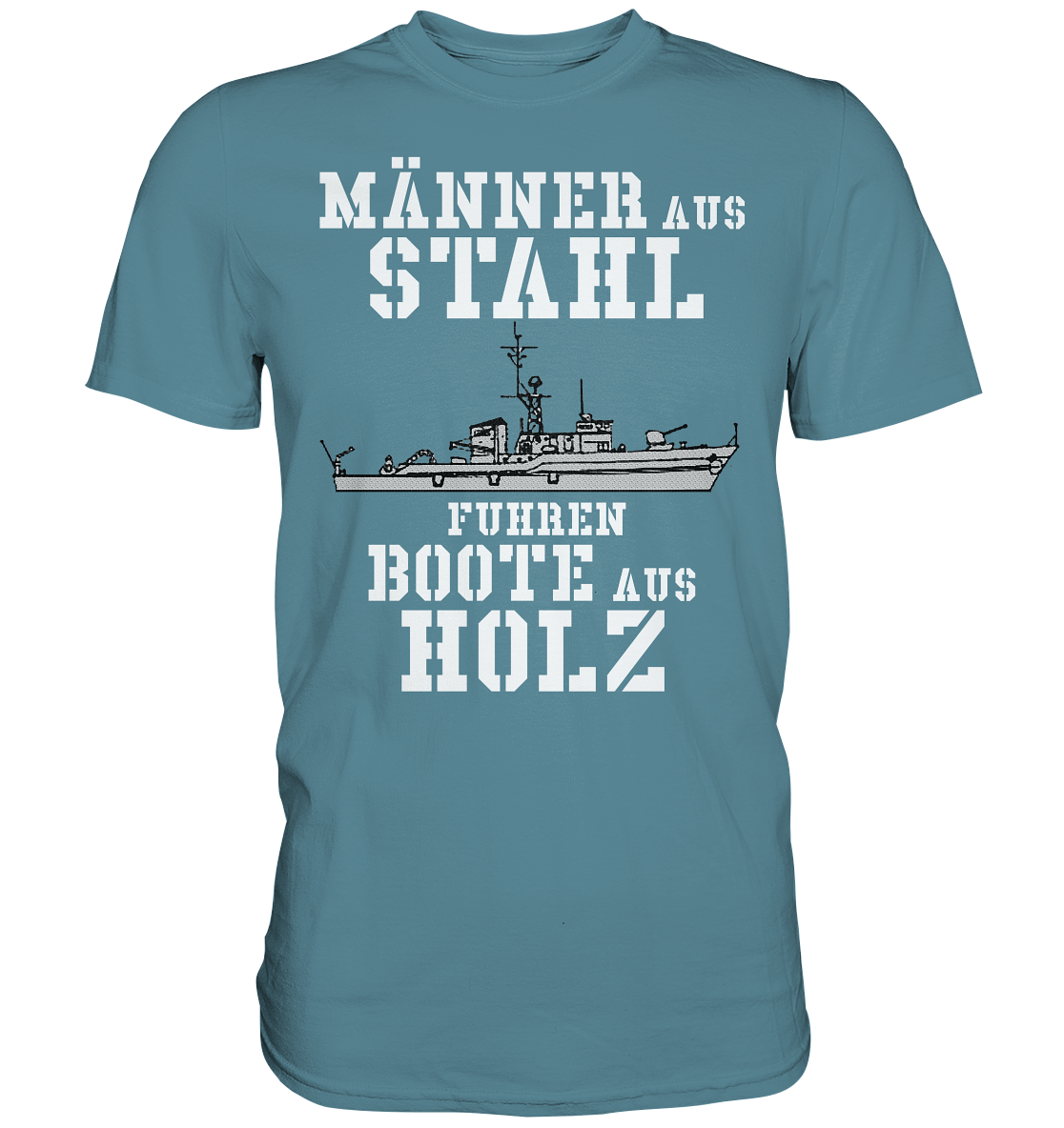 Männer aus Stahl... KM-Boot Lindau-Klasse - Premium Shirt