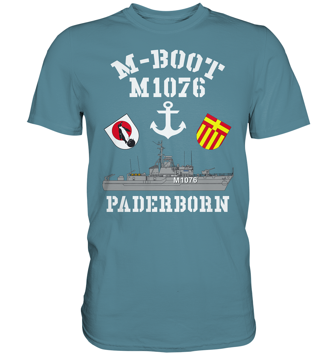 M-Boot M1076 PADERBORN Anker (HL) - Premium Shirt