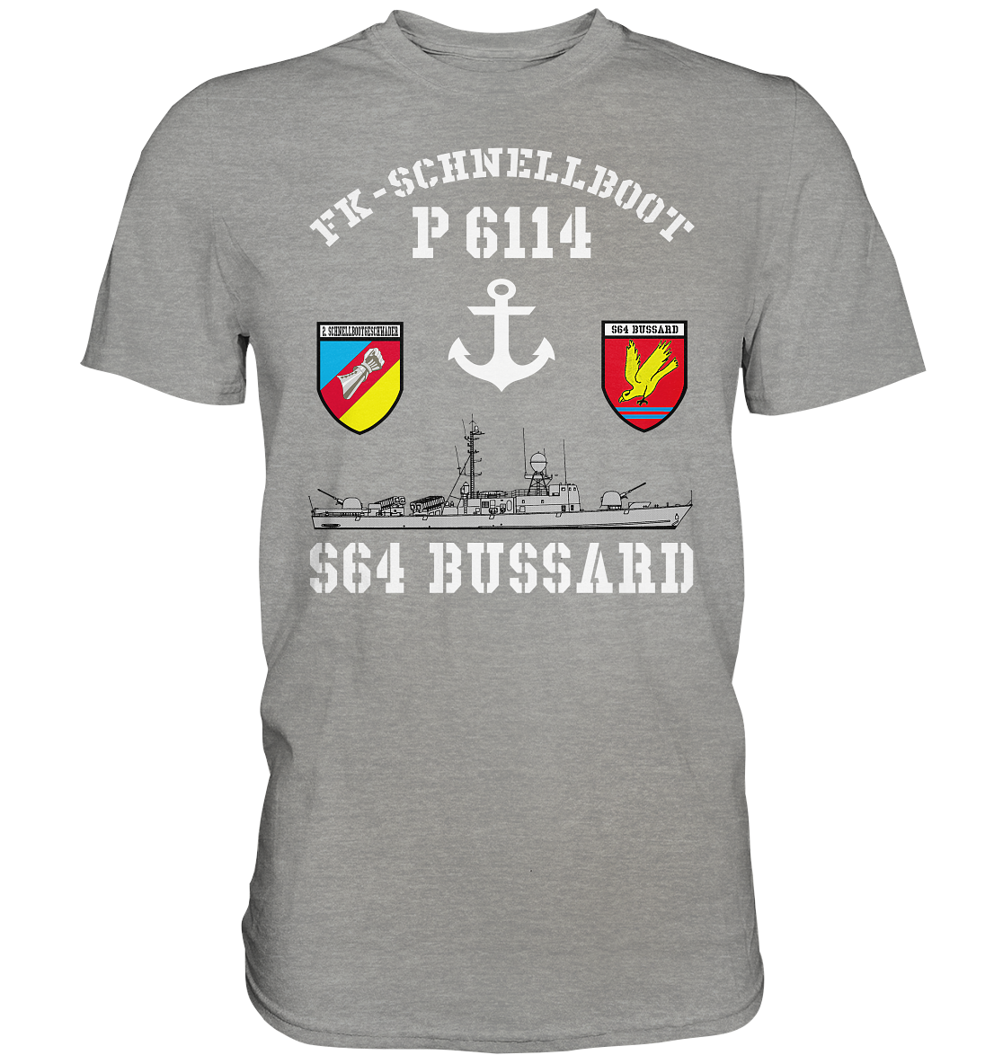 FK-Schnellboot P6114 BUSSARD 2.SG Anker - Premium Shirt