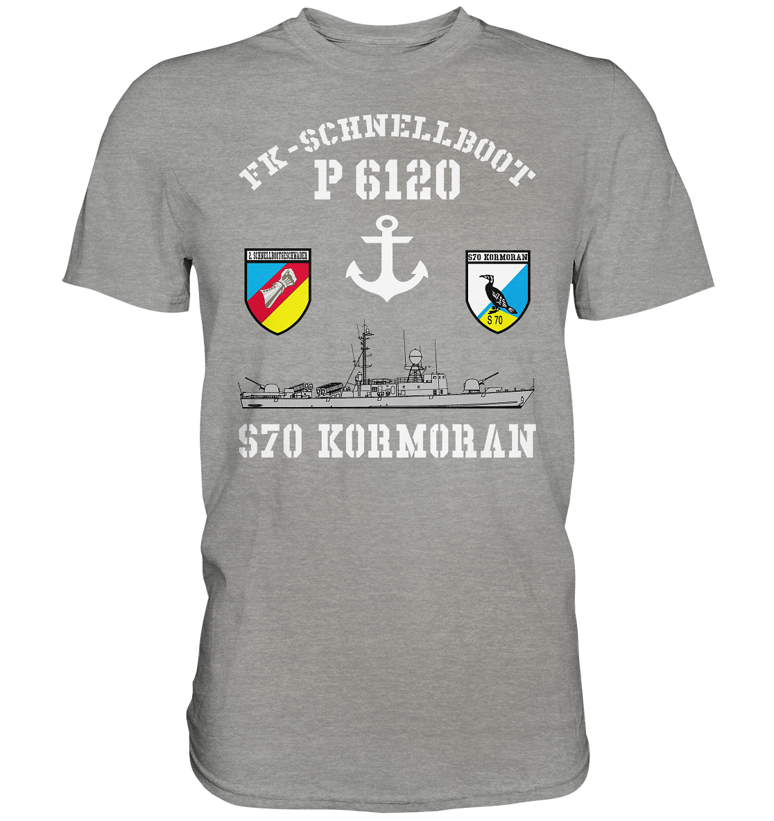 FK-Schnellboot P6120 KORMORAN 2.SG Anker - Premium Shirt