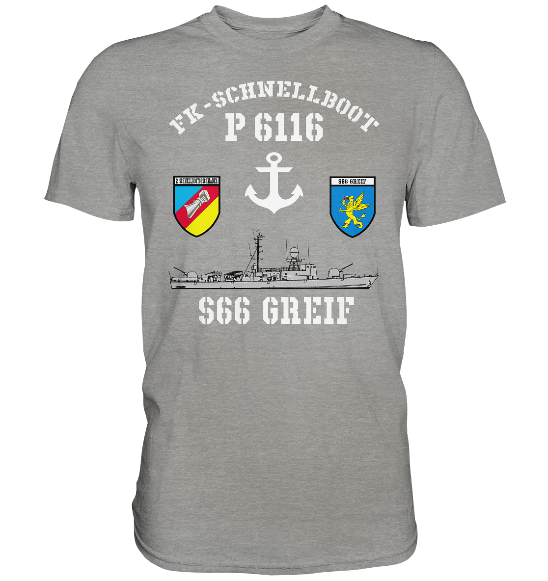 FK-Schnellboot P6116 GREIF 2.SG Anker - Premium Shirt