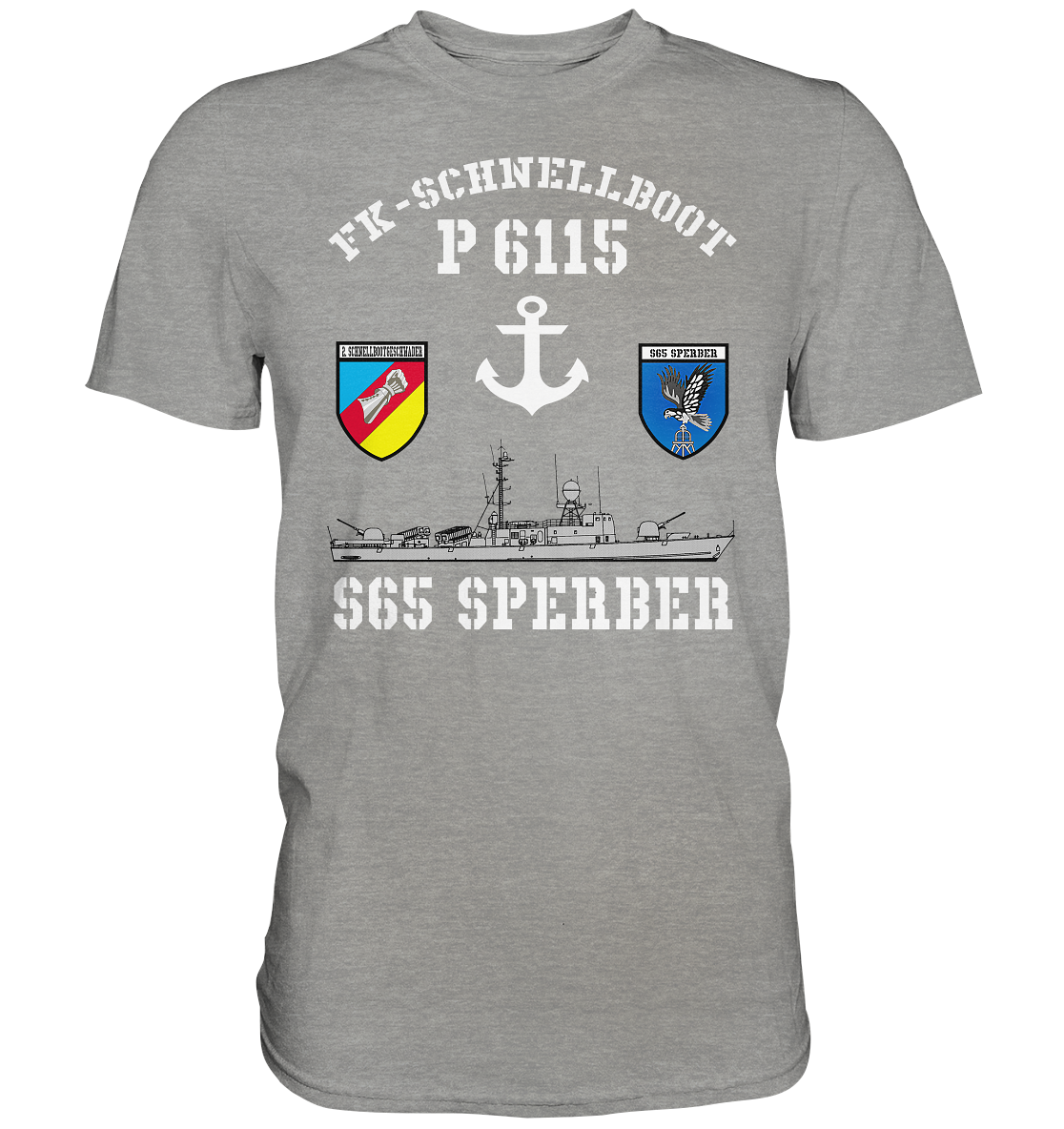 FK-Schnellboot P6115 SPERBER 2.SG Anker - Premium Shirt