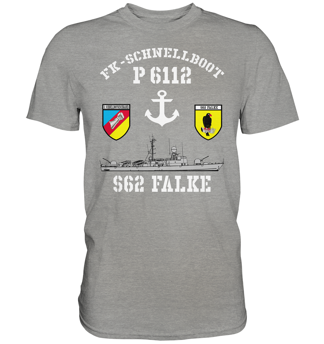 FK-Schnellboot P6112 FALKE 2.SG Anker - Premium Shirt