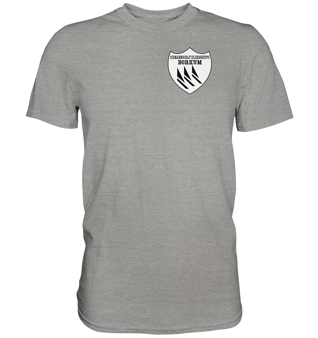 Seemannschaftslehrgruppe BORKUM Brustwappen - Premium Shirt