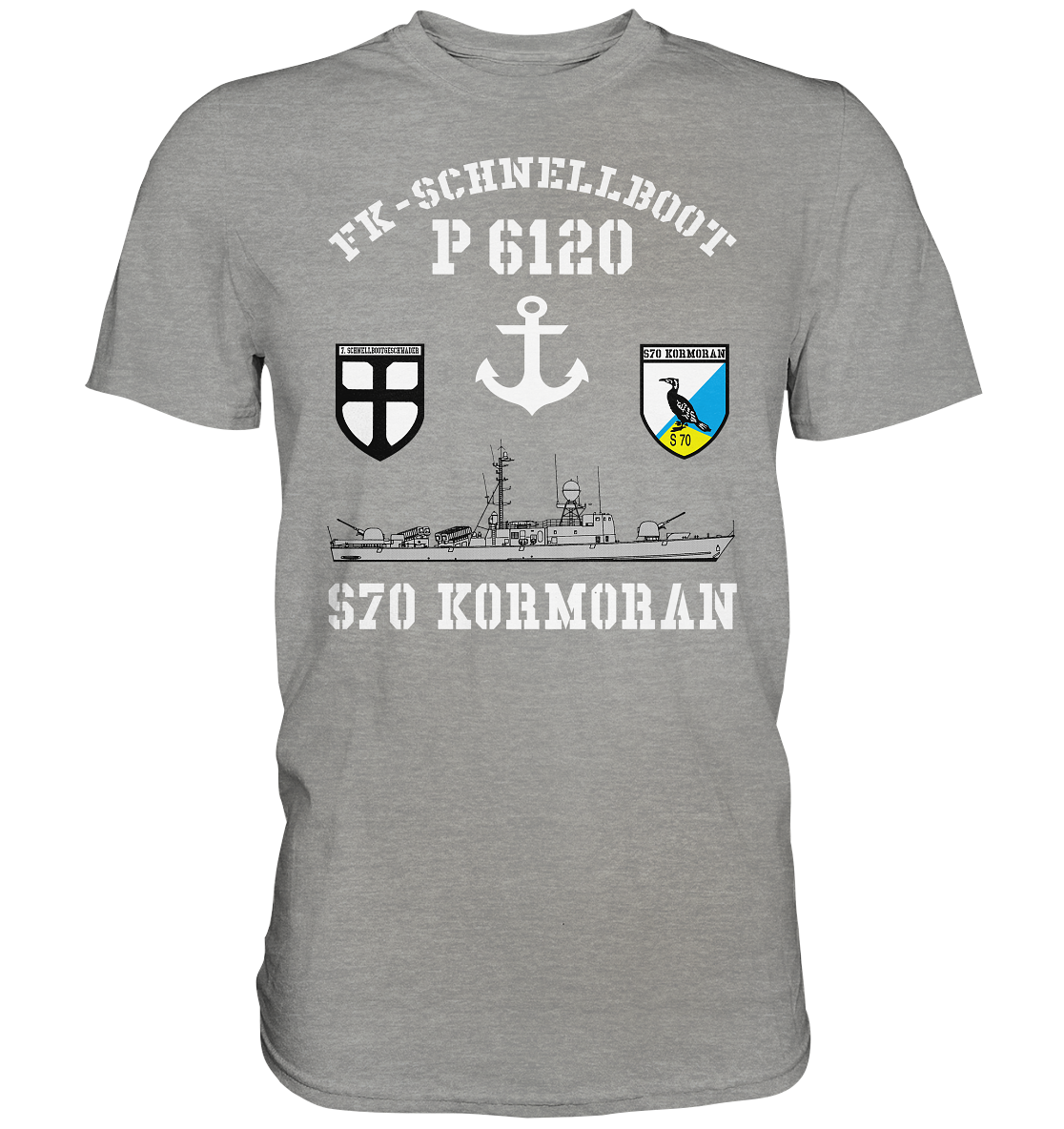 FK-Schnellboot P6120 KORMORAN 7.SG Anker - Premium Shirt